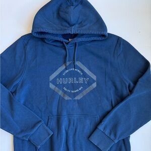 Mens Dark Blue/ Gray Classic Hurley Pullover Hoodie Sweater Size Large